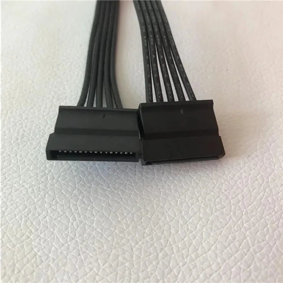 SATA Female to  Adapter Power Extension Cable for PC Chassis Motherboard Charger Supply Black 20cm