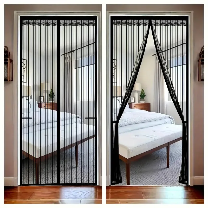 

Magnetic Screen Door Curtain Anti Mosquito Insect Fly Bug Automatic Closing Household Ventilation Door Curtain