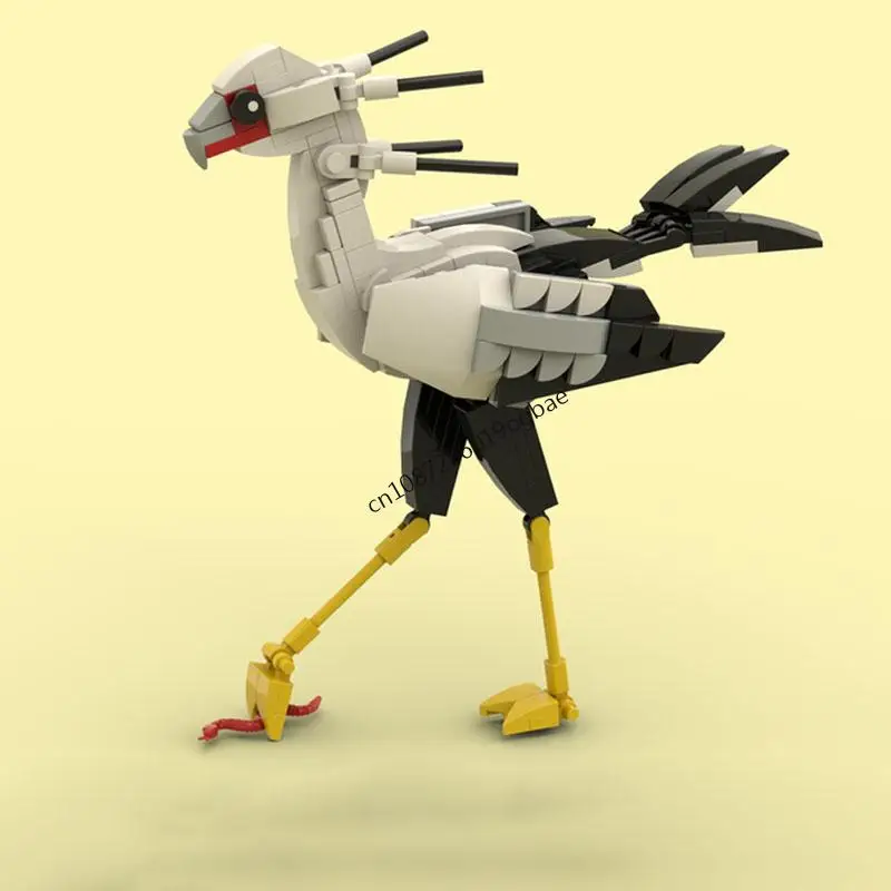 

New 157Pcs Hot Selling Bird Series Moc Secretary Bird Model Building Blocks Diy Creative Ideas Kids Toys Birthday Gifts Bricks