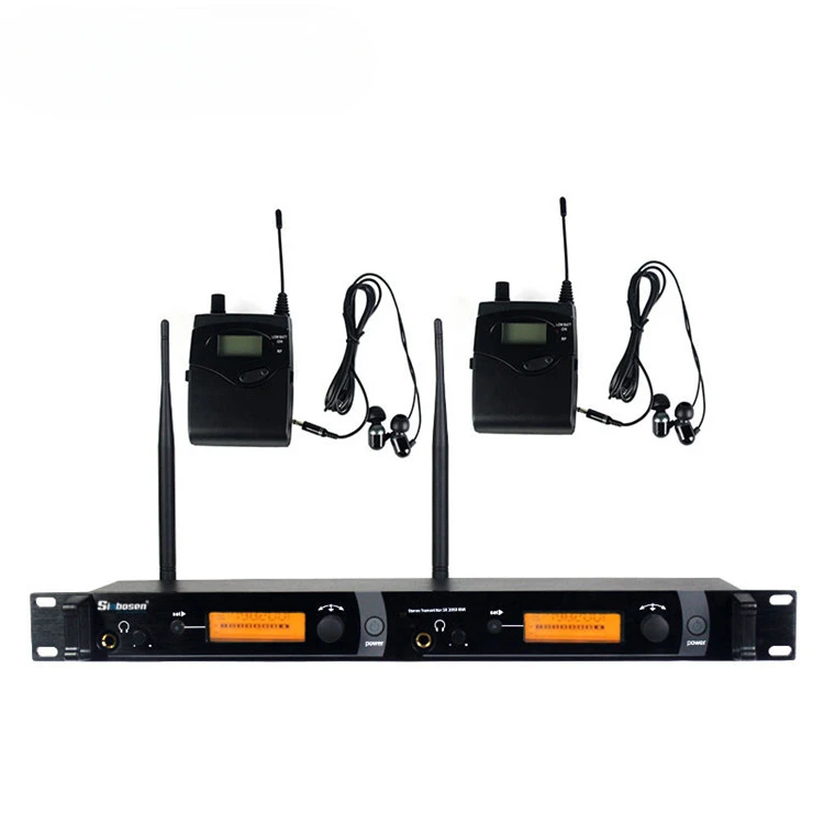 

Sinbosen 2 Channels Can Be Equipped with 40 Pockets Stereo in Ear Monitor System Wireless