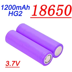18650 Battery 3.7V 1200mAh Lithium Rechargeable Battery 25A Discharge Electrical Tools Flashlight Battery NCR18650B HG2 No PCB