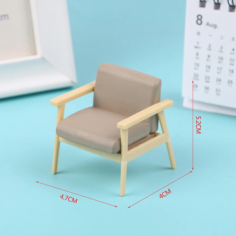 1Pcs 1:12 Dollhouse Miniature Furniture Chair Model For Dolls House Decor Accessories Kids Pretend Play Toys