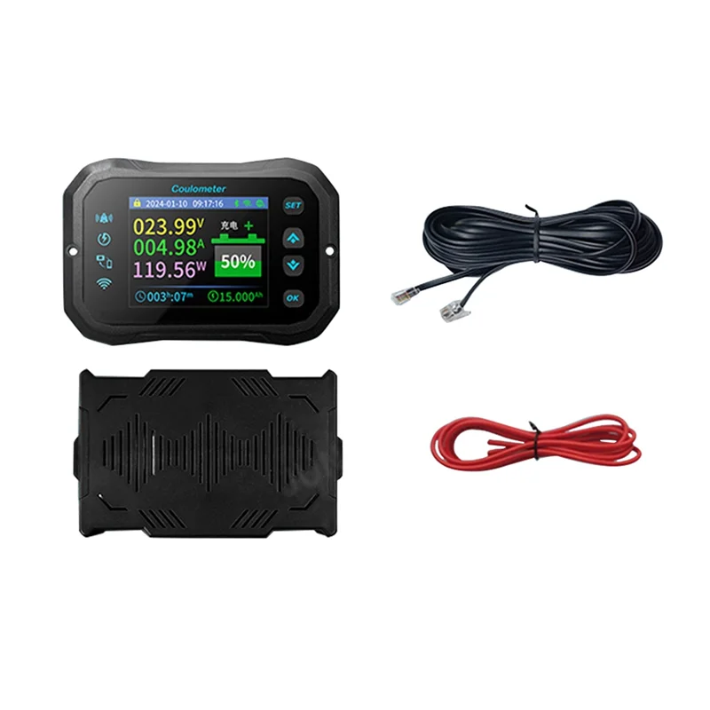 

AT02-Wifi Coulomb Meter Power Volt-Ammeter For Lithium & Lead Acid Batteries RV Battery Capacity Indicator & Monitor KM160F
