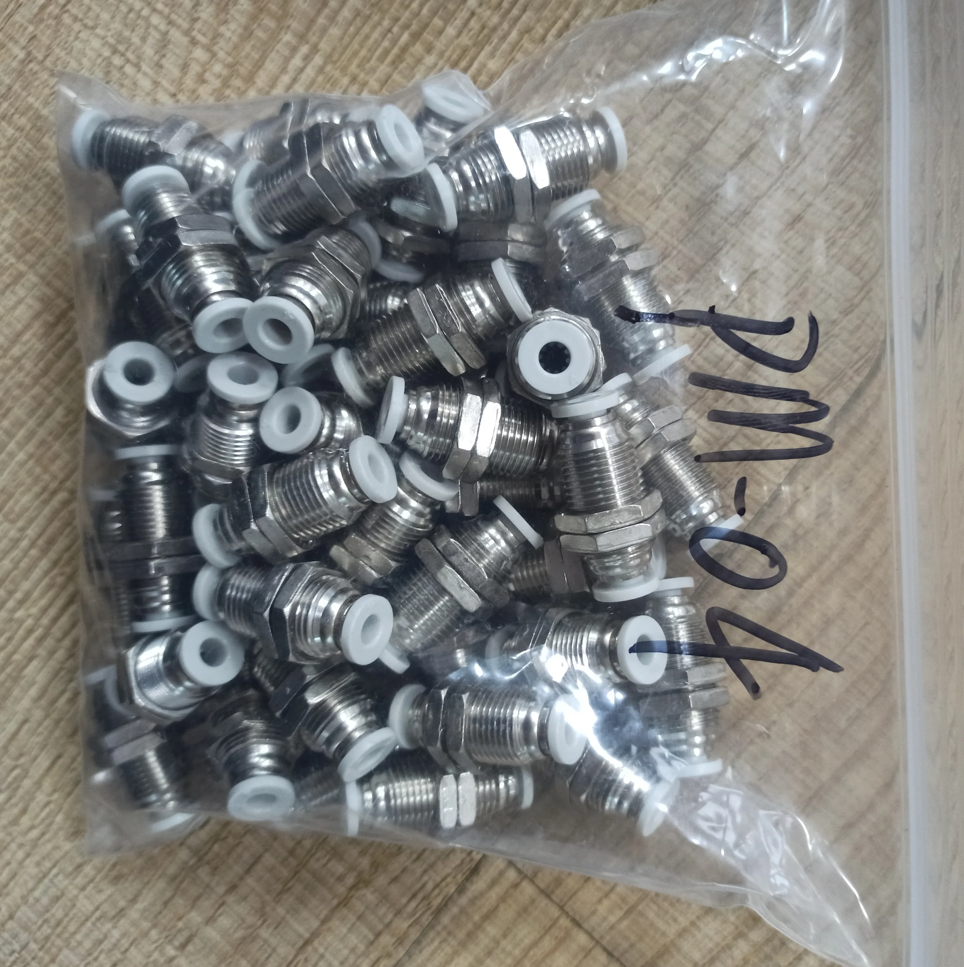 Airtac original PM Straight Quick-insert Joint Bulkhead Fitting PM4/PM6/PM8/PM10/PM12