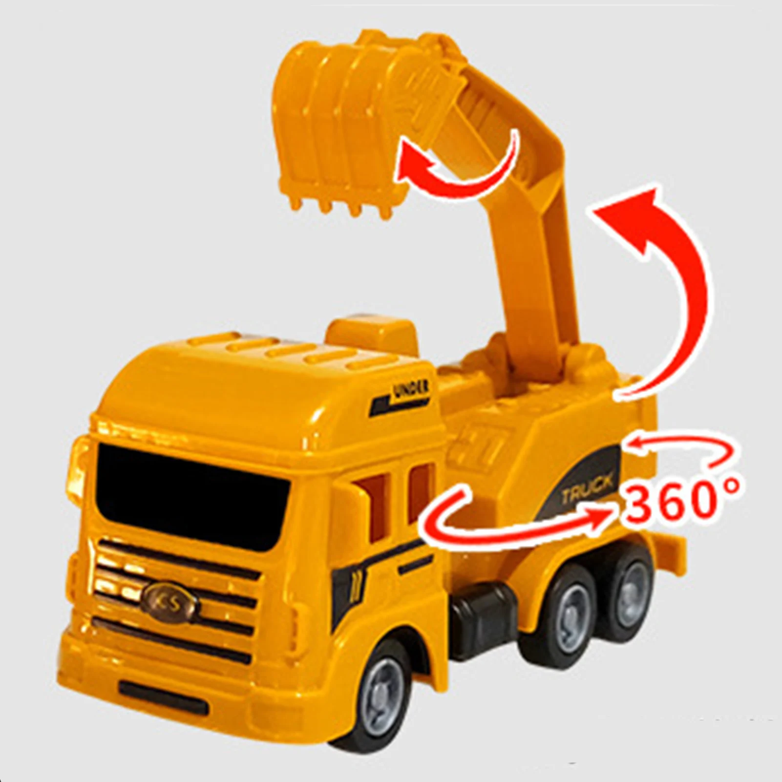 Construction Vehicle Toy Set Heavy Duty Bulldozers Excavator Cement Dump Forklift Toys for Children Kids Boys and Girls