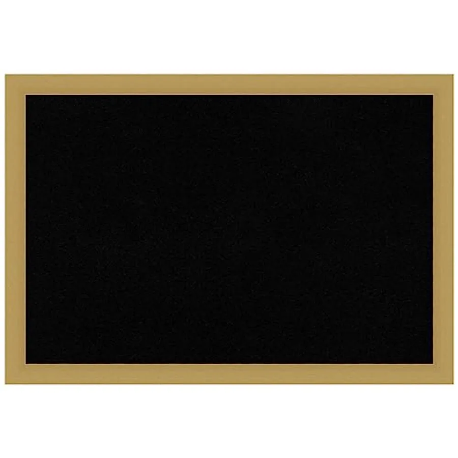 

Черная пробковая доска для стен 18x26, доска для заметок с золотой рамкой, средняя пробковая доска для офиса и дома, для организации пространства, повседневная пробковая доска