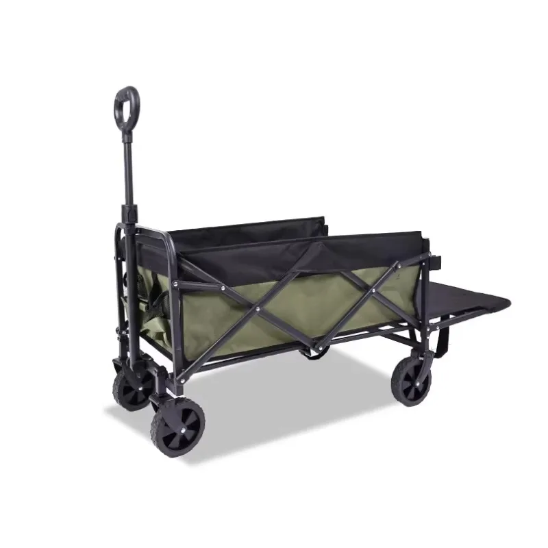 

outdoor Garden Park Utility kids wagon portable 4 wheel beach trolley foldable camping stroller folding wagon