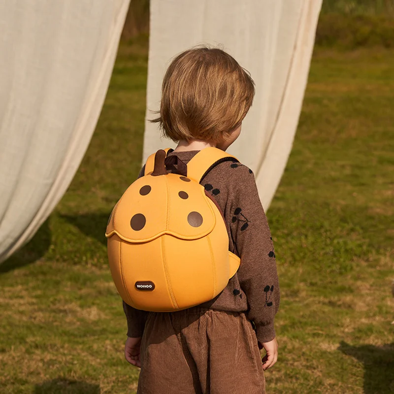 Mochila de frutas para niños de guardería, mochilas escolares para niñas, diseño de calabaza cereza, Mochila Escolar femenina Adolecente