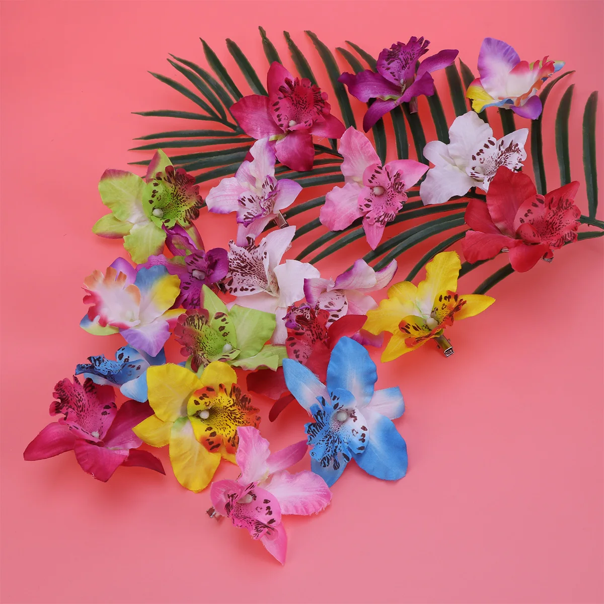 

20pcs Flower Hair Clips Beautiful Silk Cloth Hairpin Elegant Wedding Party Daily Accessories Girls Women Bangs