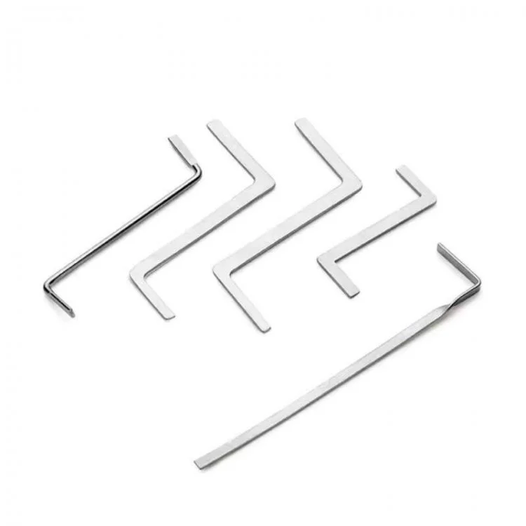 NAIERDI Lock Pick Set Schlosserzubehör Broken Key Auto Extractor Remove Hooks Edelstahl DIY Handwerkzeuge Hardware
