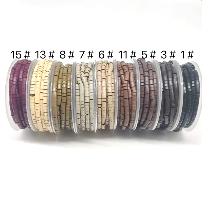 

500Pcs 4.0*2.0*2.7mm Pre-Loaded Aluminum Silicone Lined Rings/Beads MICRO Ring Link Crimp Beads Hair Extensions Tools Wigs