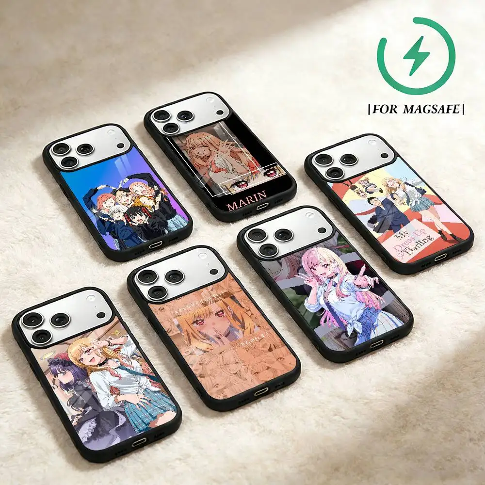 

M-My Dress Up D-Darling Phone Case For iPhone 17,16,15,14,13,12,Plus,Pro,Max For Magsafe Magnetic Wireless Charge