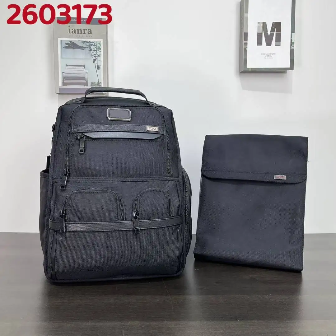 Alpha 3 Ballistic Nylon Men Backpack 16 Inch Laptop Large Capacity Business Travel Water-Resistant Durable Organizer