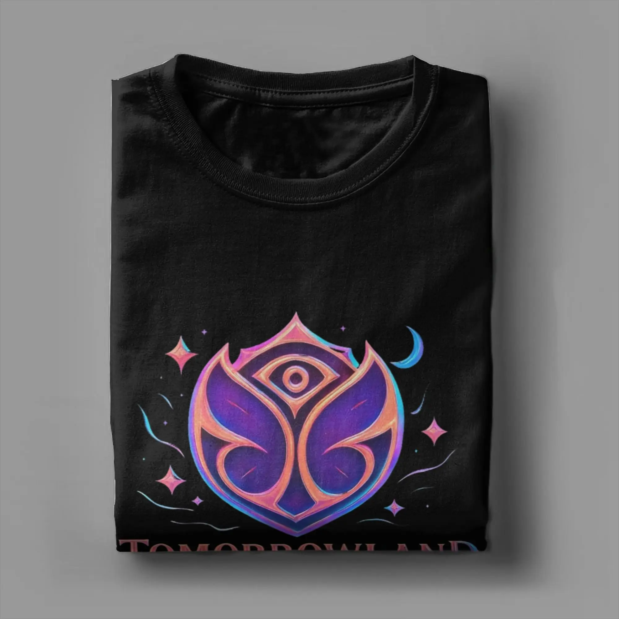 تومورولاند بلجيكا 2025 رحلة المهرجانات السحرية مستقبلية تي شيرت الشاطئ تي شيرت رجل القطن تيز قصيرة الأكمام التي شيرت #4