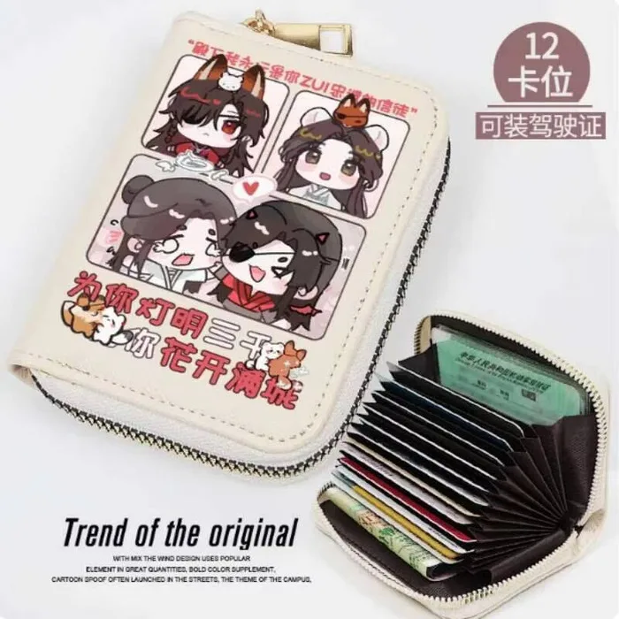 

Anime Tian Guan Ci Fu Xielian Huacheng Fashion Wallet PU Purse Card Coin Zipper Cash Holder Bag Cosplay Gift B2260 Anime