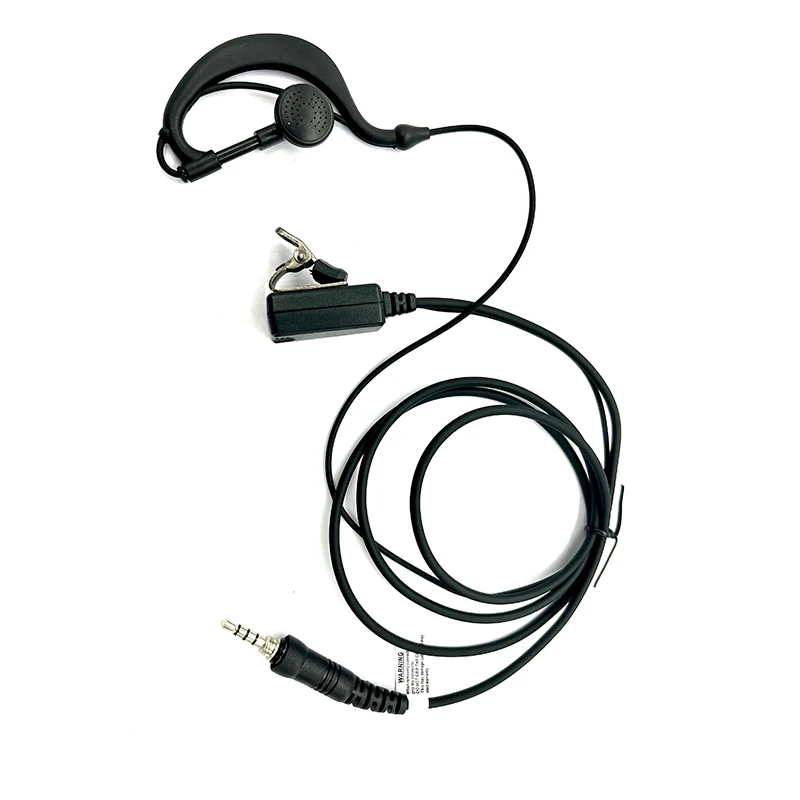 Walkie Talkie Ham Radio Headset, G Shape, PTT Mic, Earpiece for Yaesu Vertex 6E 7E 7E 120 127 170 177