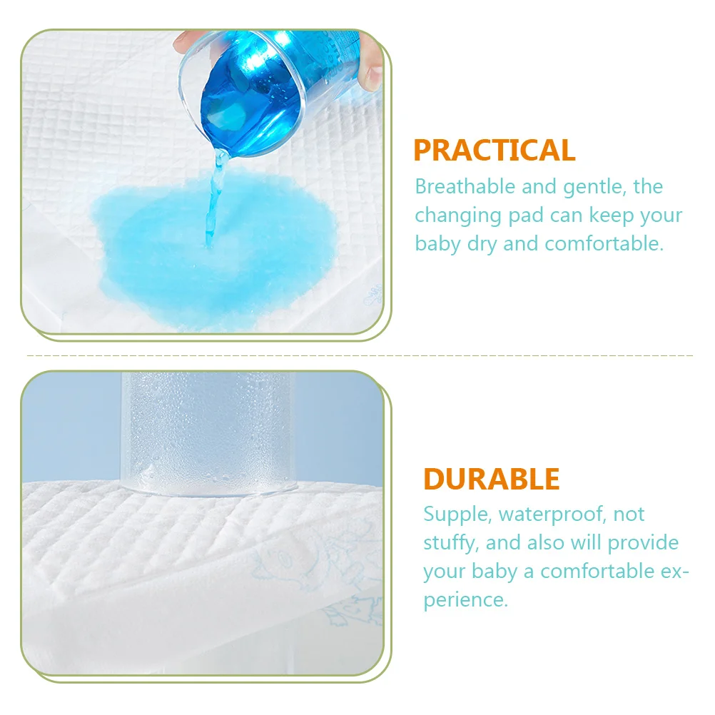 

20pcs Changing Pad Waterproof Diaper Pads Sheet Portable Baby Travel Urine Cloth Inserts Gifts Shower Table Cart
