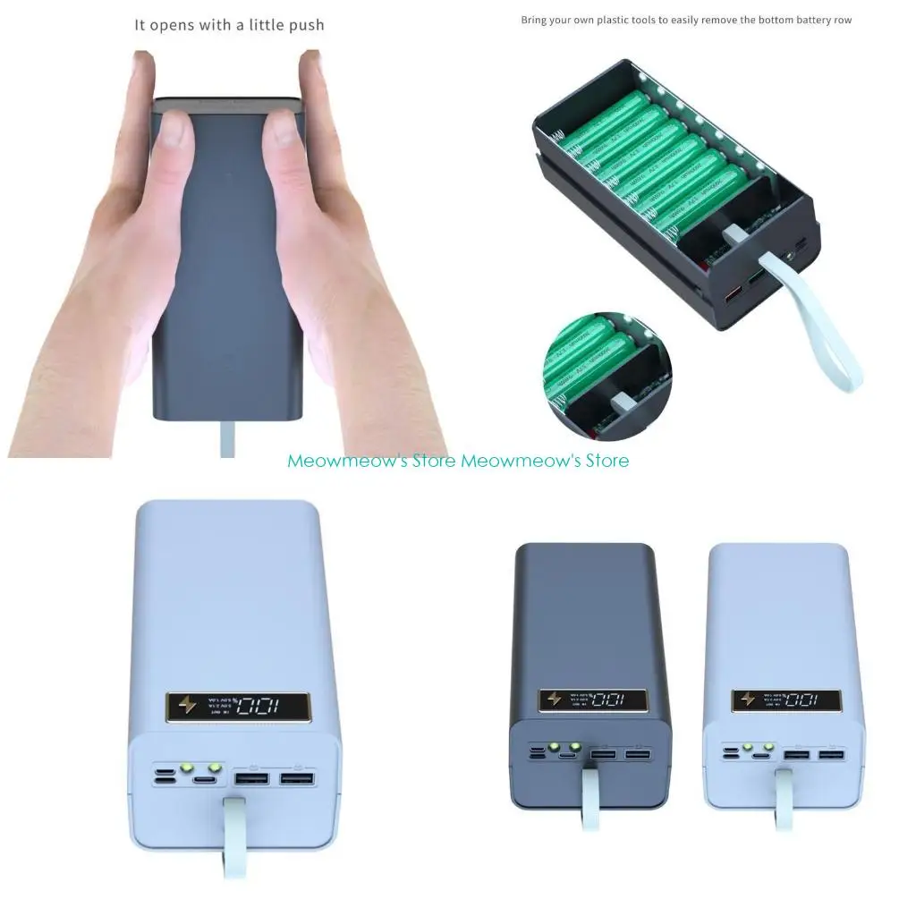 

W91A 18650 Зарядное устройство USB Держатель для мобильного зарядного устройства Версия T21 Питание от аккумулятора для Shell с