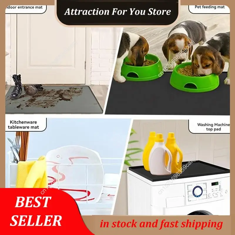 Hot Selling Refrigerator Floor Protector,Mini Fridge Silicone Mat,Fridge Under Mat,Laundry Guard For Washer & Dryer,Drip Tray