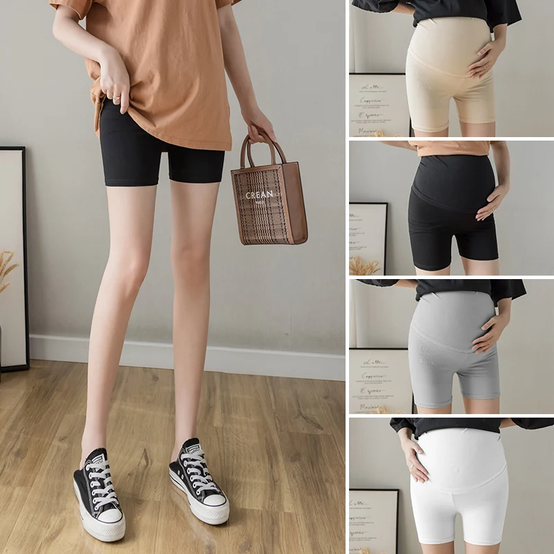 213# Summer Thin Ice Cotton Maternity Legging Seamless Belly Pants Clothes for Pregnant Women Pregnancy Shorts Hot Underpants