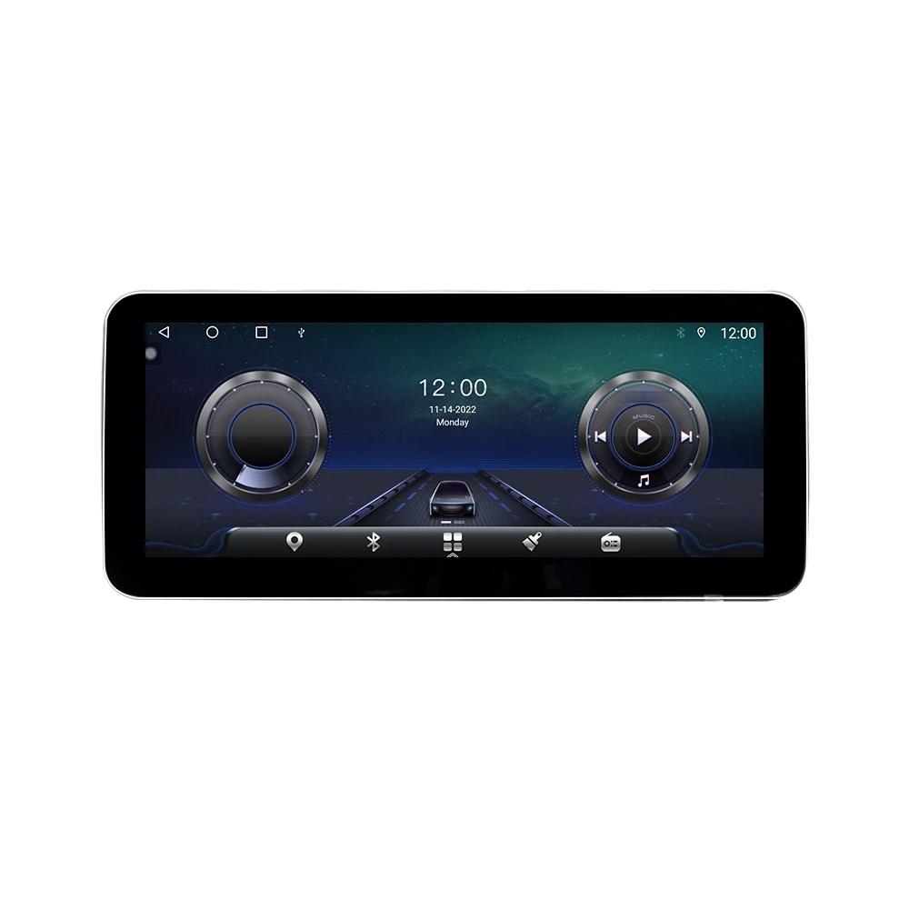 Car Dvd Player 12.3-inch Android 11.0 Touch Screen On-board Instrument Panel Multimedia Player, Equipped With WiFi 4G GPS Naviga