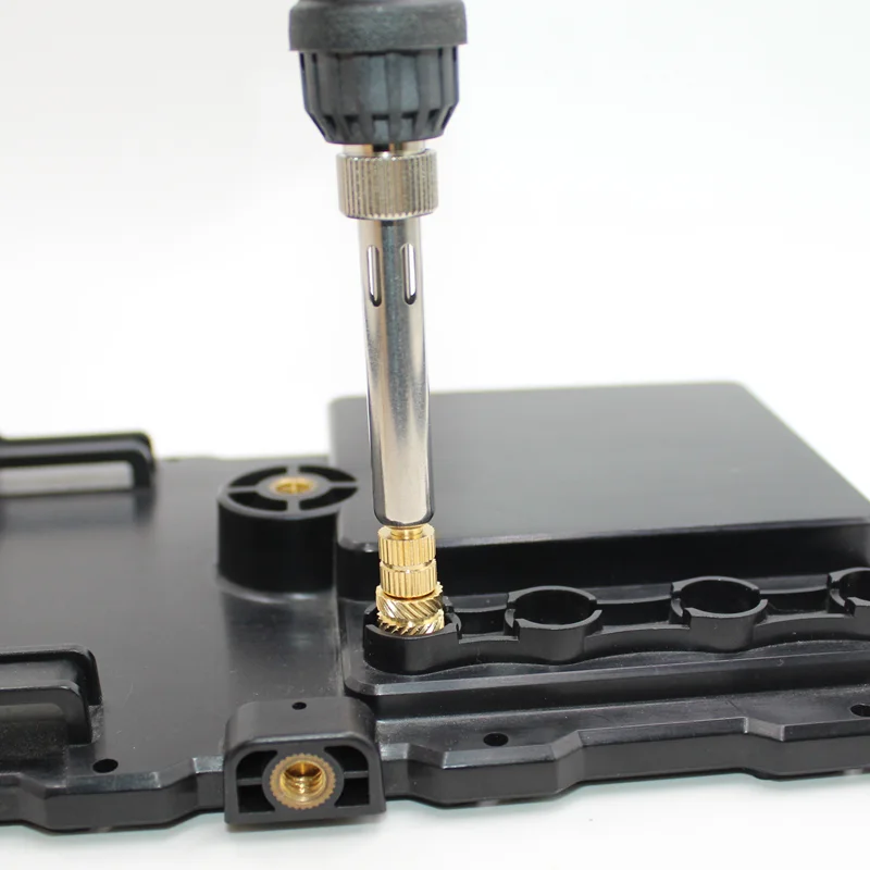 Messing-Heißschmelzeinsatz Rändelmutter-Einsetzmaschine Kupfermutter Wärmeübertragungs-Einsetzwerkzeug 3D-Drucker Kunststoff – Detail 4