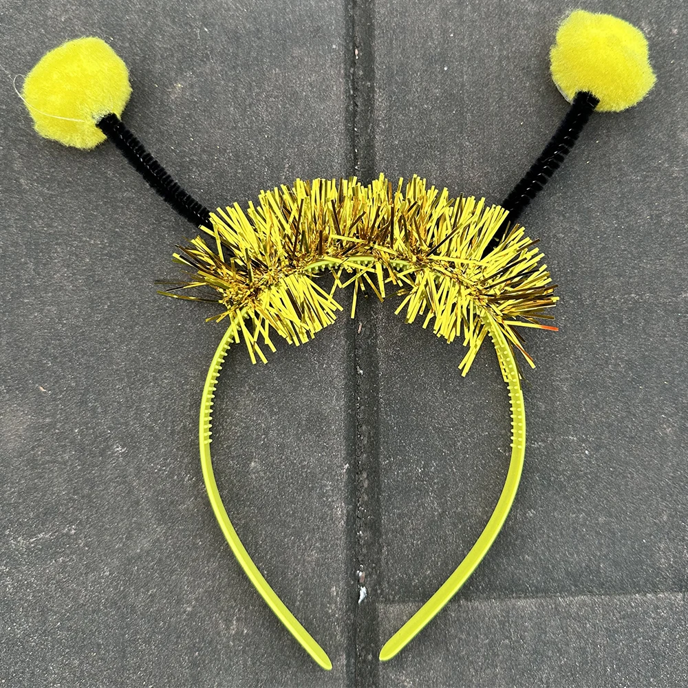 Kawii Bee تأثيري حلي اكسسوارات أنيمي الأصفر الجنية Headbands أجنحة العصا نحل العسل هالوين حفلة عيد ميلاد الدعائم هدايا عيد الميلاد #4