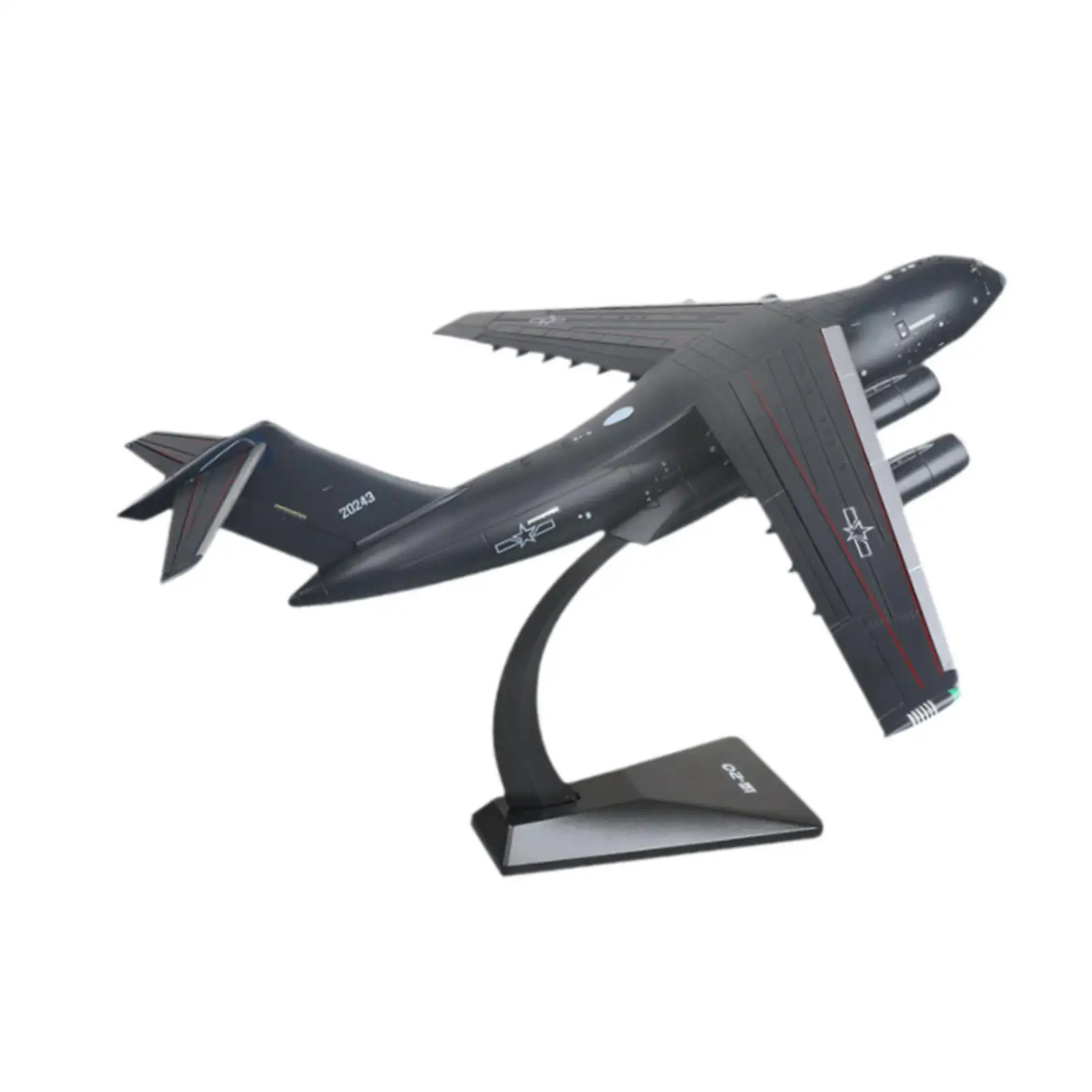 

Diecast Alloy Aircraft Toy Y-20 1:144 Simulation for Shelf Ornament Keepsake