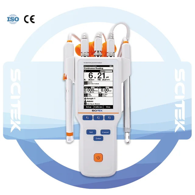 Multiparameter Water Quality Meter Reliable Automatic Temperature Compensation