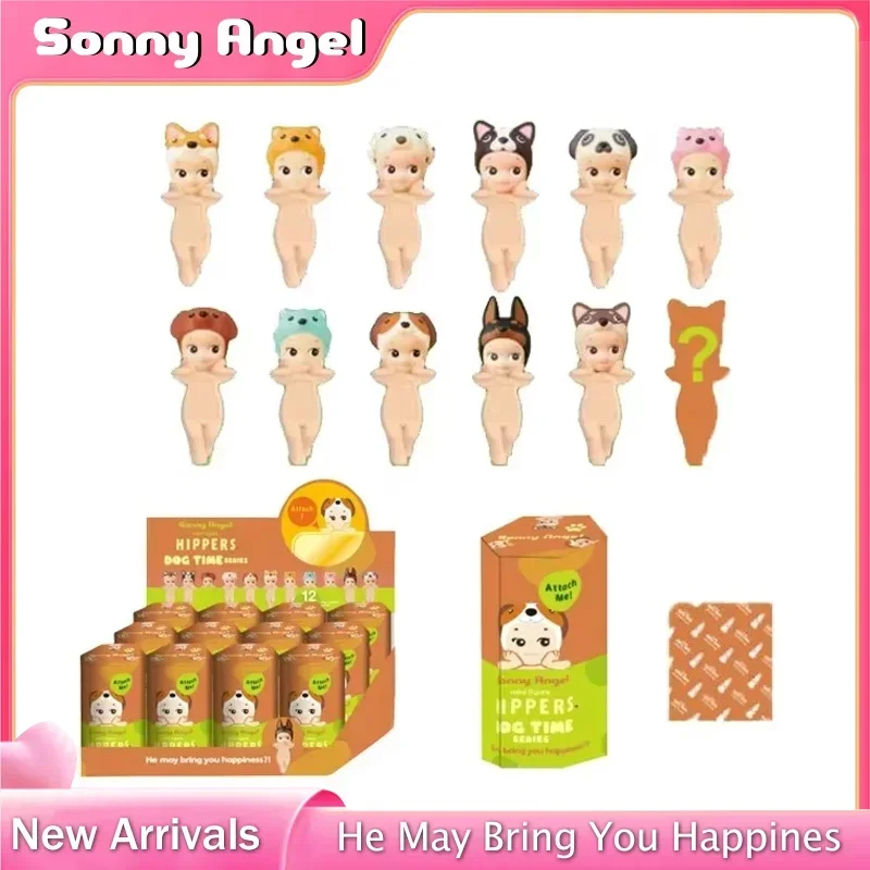

Angel Blind Box Dog Time Hipper Series Lucky Pomeranian Anime Figures Ornaments Phone Dolls Christmas Children Toys Gift