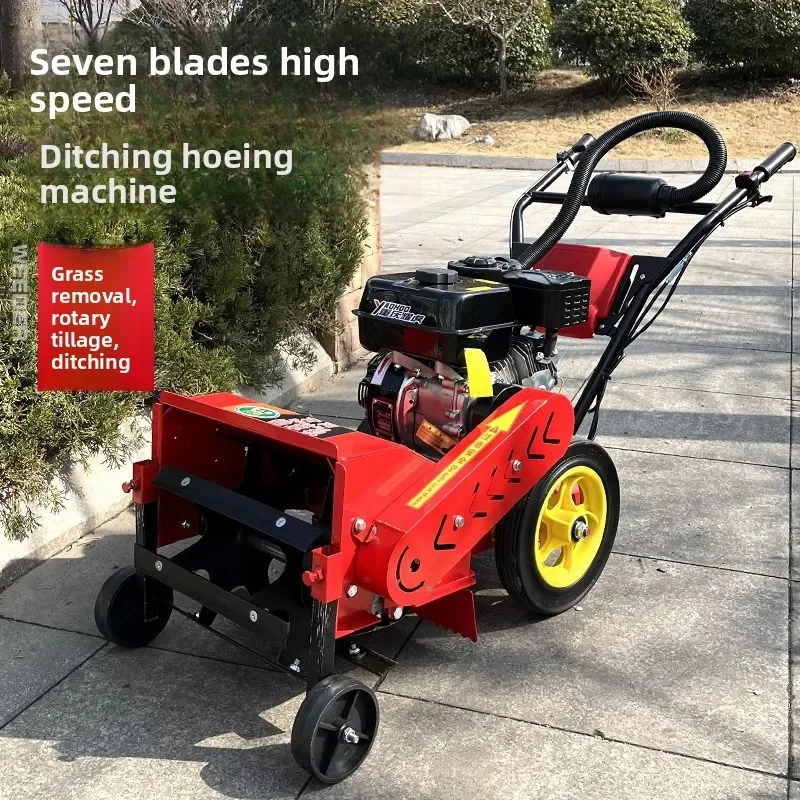 Multifunctional  lawn mower, small agricultural horsepower, mowing, soil loosening, ditching, micro-tiller, corn orchard