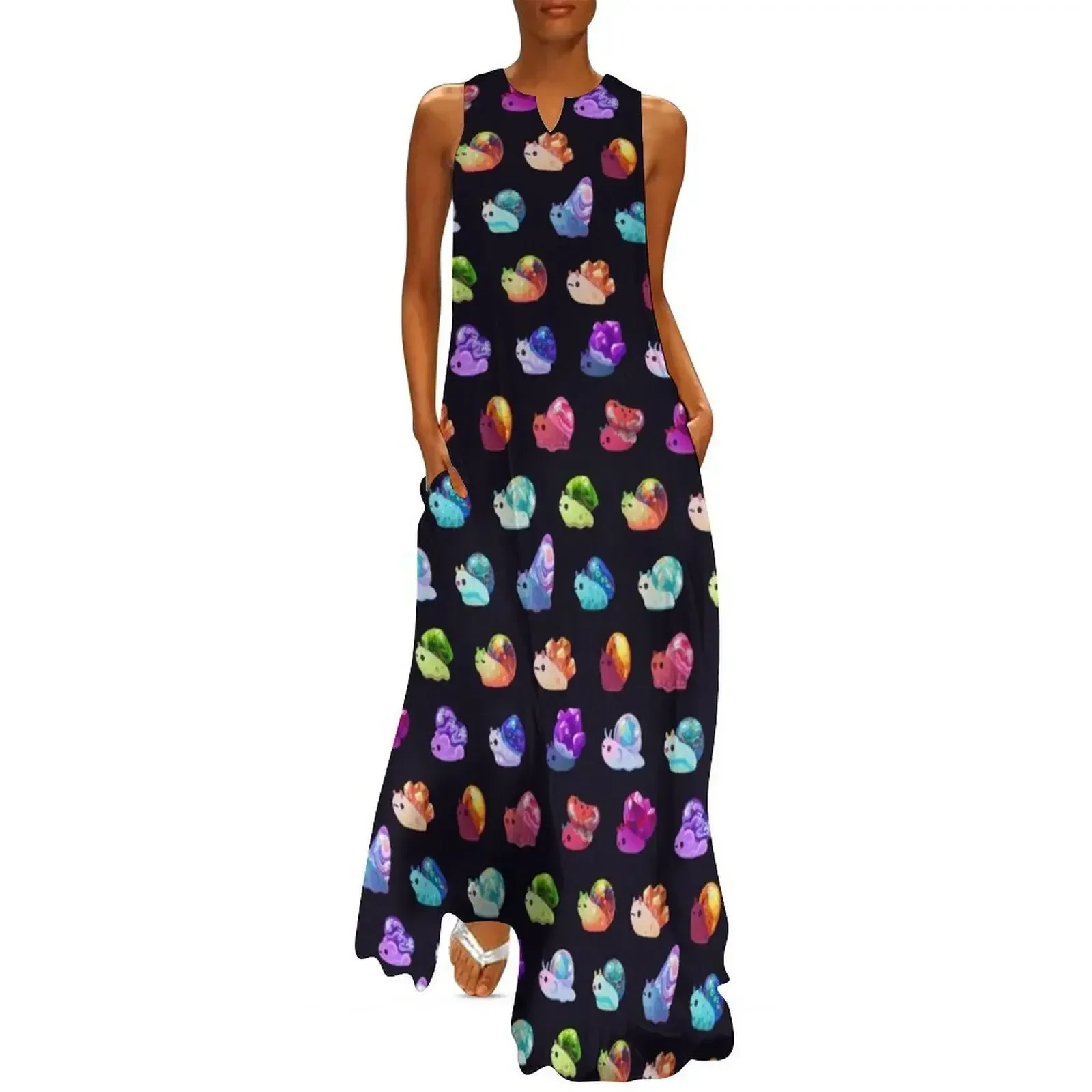 

Jewel Snail Long Dress evening dress women summer dress womens Women's
