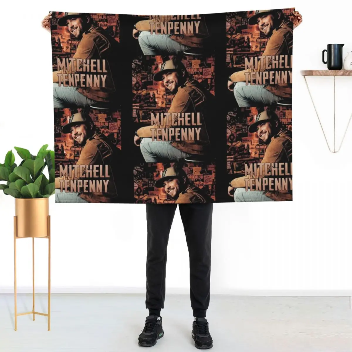 Ujanan Mitchell Tenpenny Tour 2019 Throw Blanket Shaggy Comforter Flannels manga Bed Retros Blankets