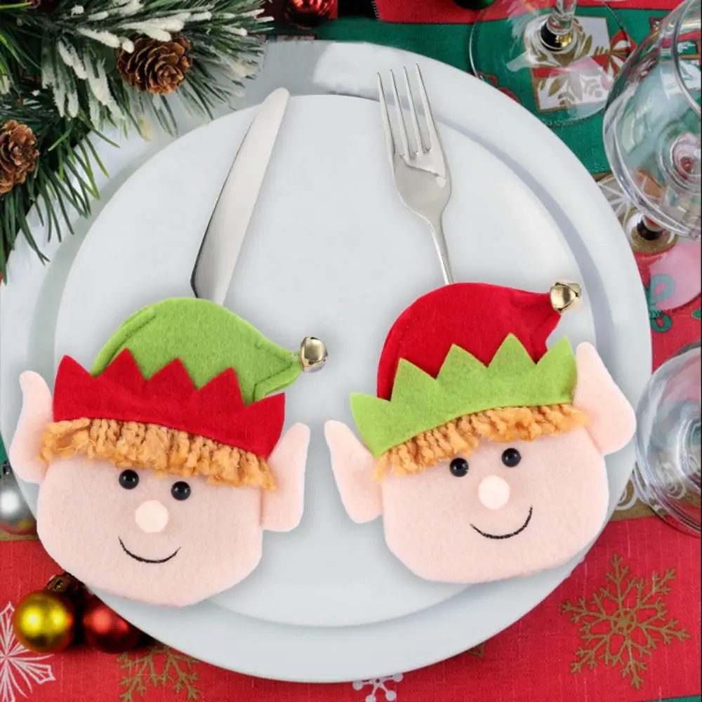 4 шт., мультяшный Рождественский эльф