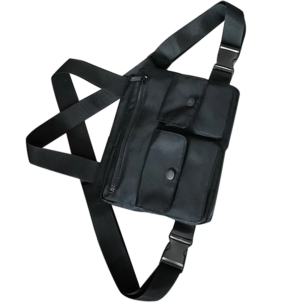 

New Fashion Chest Bag Men Phone Pouch Bag Multifunctional Grey Casual Backpack Hiking Accessory