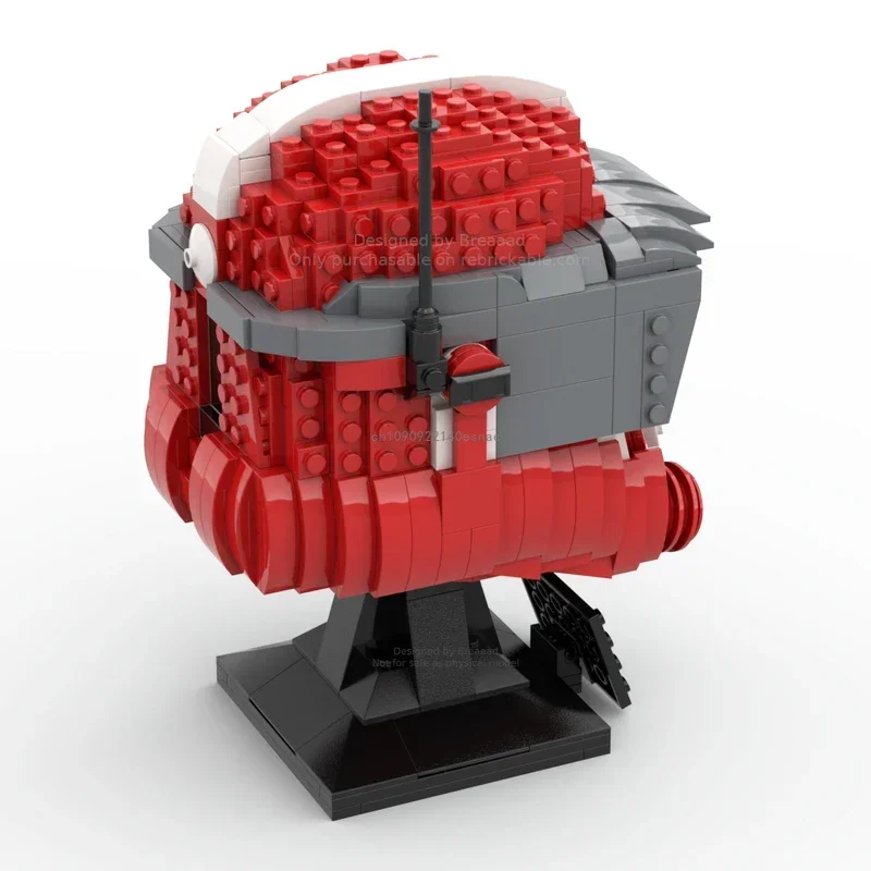 Moc 754pcs Star Battle Commander Fox Helmets Model Building Blocks Bricks Diy Education Assembly Toys For Kids Christmas Gifts view 3