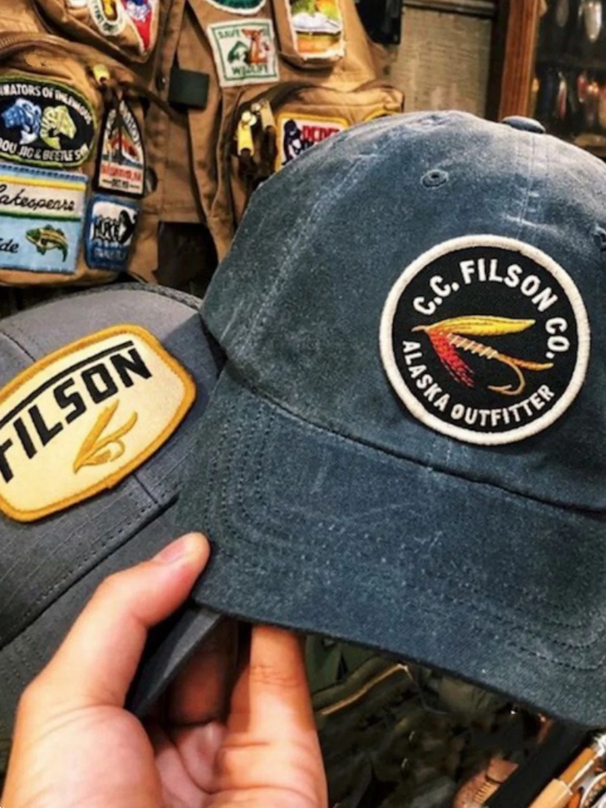 Filson Retro Oil Wax Canvas Baseball Cap Breathable Adjustable Sun Hat for Men And Women Mesh Back Comfortable All Seasons