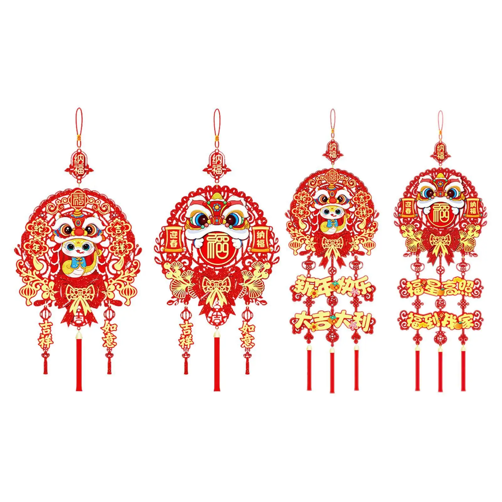 Chinese New Year Decoration Simple Hanging Pendant for Window Office Door