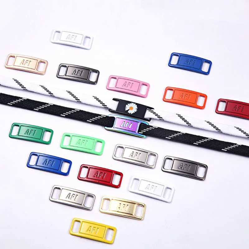 10Pcs Shoelace Buckle Metal Shoelaces AF1 Shoelaces buckle Accessories Metal Lace Lock DIY Sneaker Kits Metal Lace Buckle image 5