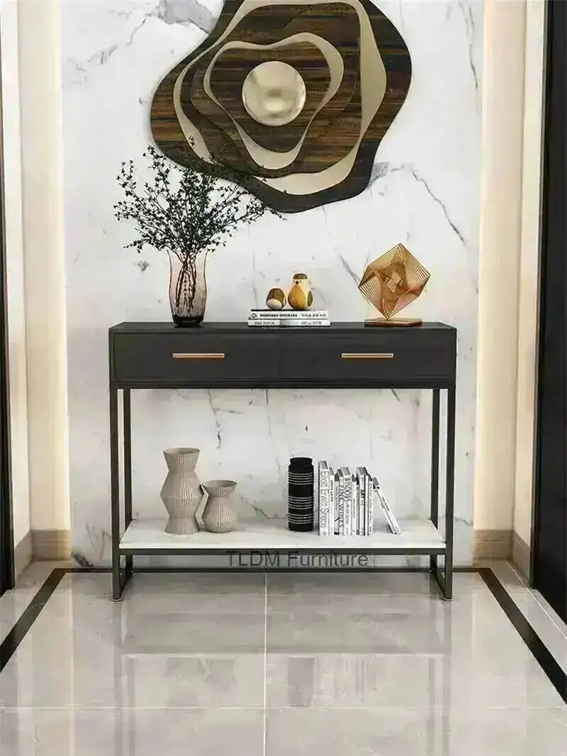 Console Living Creative Room Nordic Tables Partition Decorative Cabinets Home Furniture Modern Simple Console Table for Hallway