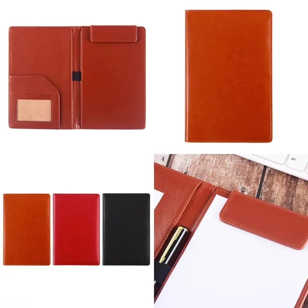 

1pc A 5 Clipboard Folder Writing Pad Small Clipboards Document Folder PU Leather Clipboard Business Document Holders