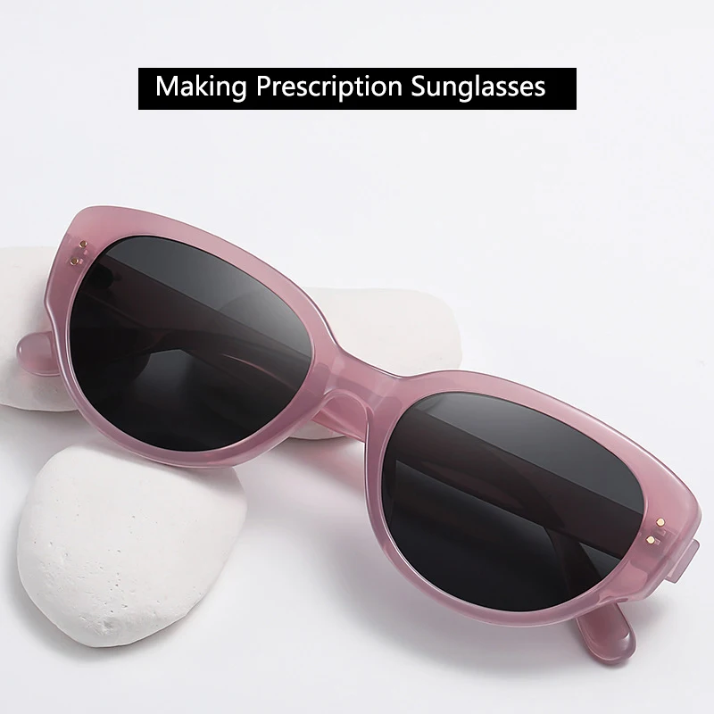 Fashion Sunglasses Women Cat Eye Eyewear Custom Spectacle UV Resistant Outdoor Glasses Optical Prescription Frames Sunglasses