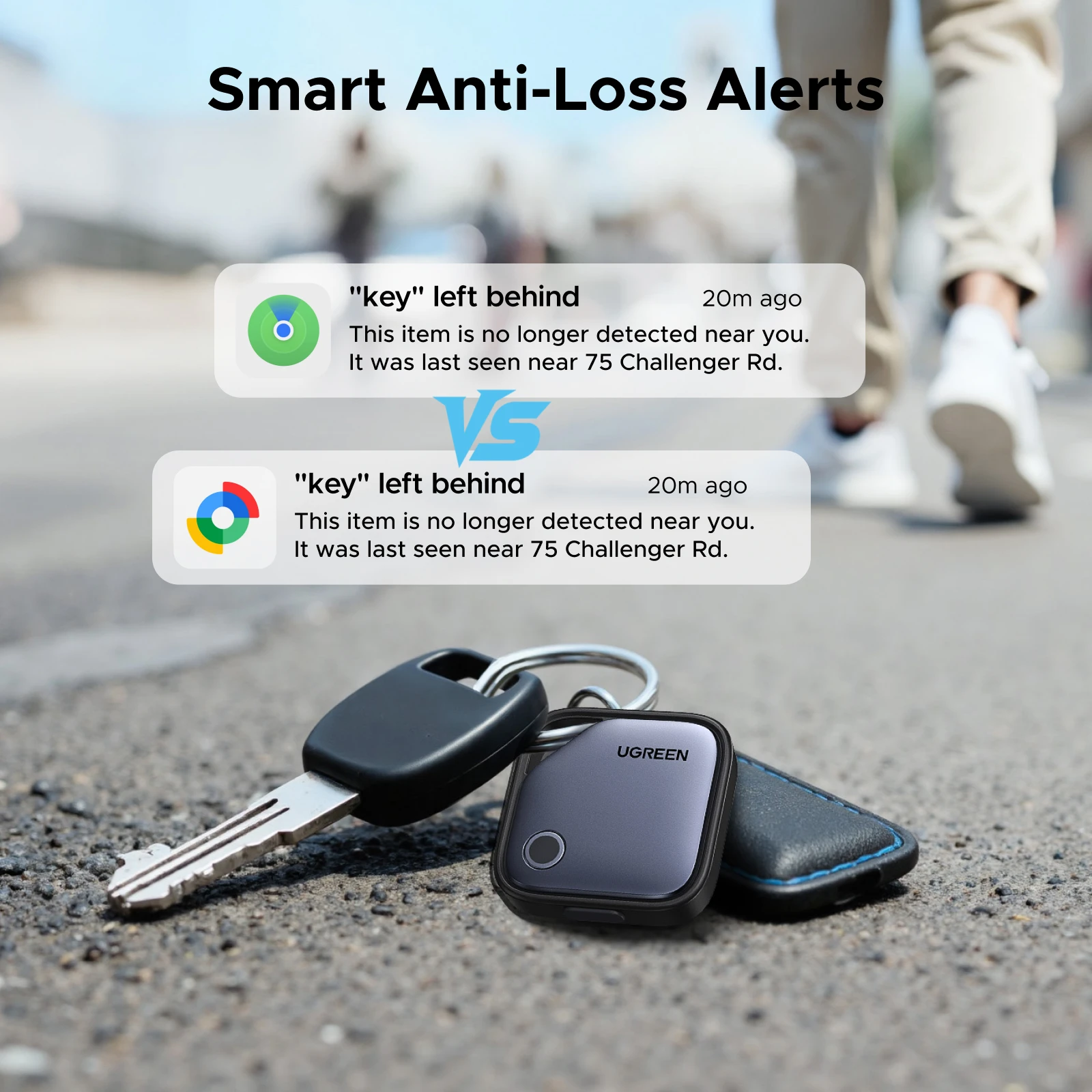 UGREEN Smart Bluetooth Tracker Card for iOS and Android 6