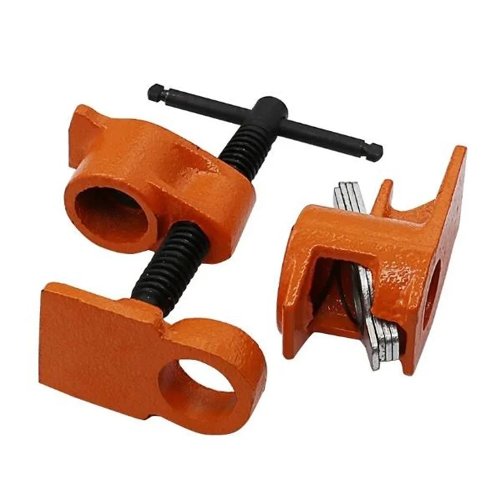 Wood Glue Clamp Tube 1/2 Inch Heavy Duty Pipe Gluing Steel Fixture Carpenter Woodworking Hand