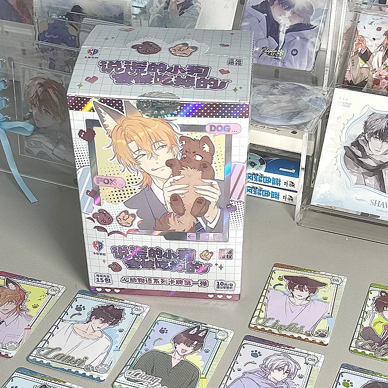 

Подлинная карта «Лежащий щенок будет Eaten», коллекционные карты аниме, серия «История сердца», комиксы, мультяшные комиксы, мультяшные периферийные игрушки