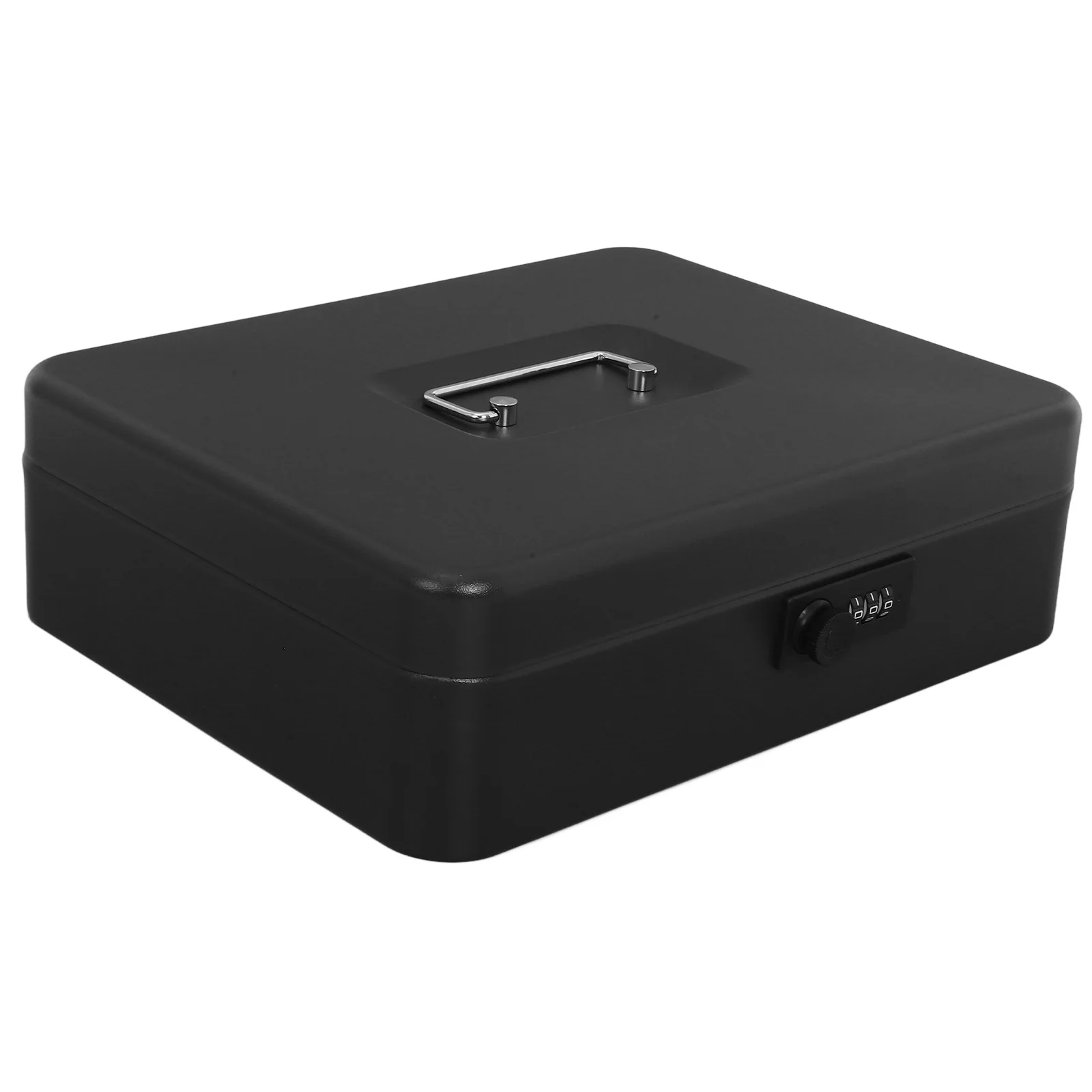 Heavy Duty Cash Box Lockable Iron Money Container for Adults Password Protected Piggy Bank Rust Resistant Surface
