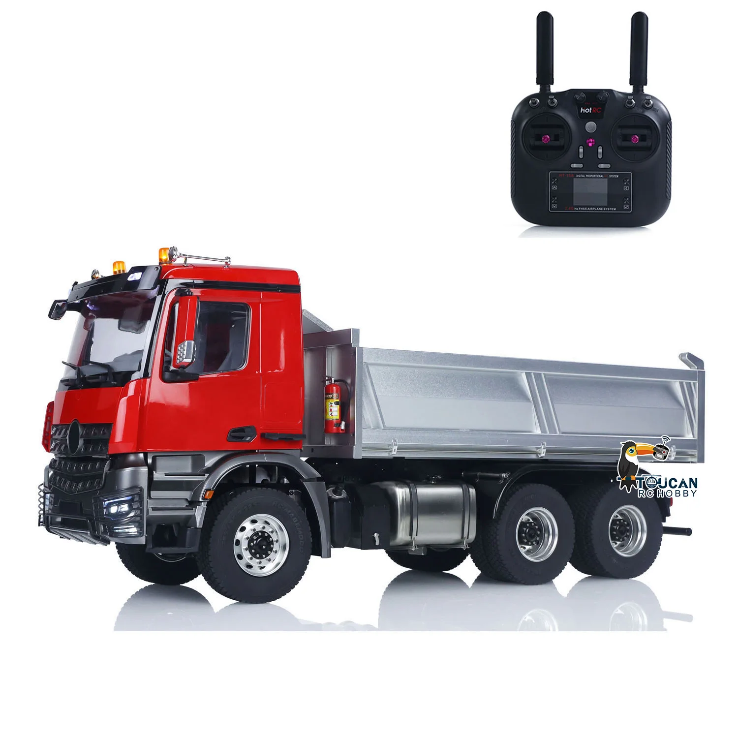 

RTR 1/14 RC Самосвал Гидравлический самосвал 6x6 Металлический шасси Звуковая световая система Настроить цветной самосвал с дистанционным управлением Игрушка в подарок