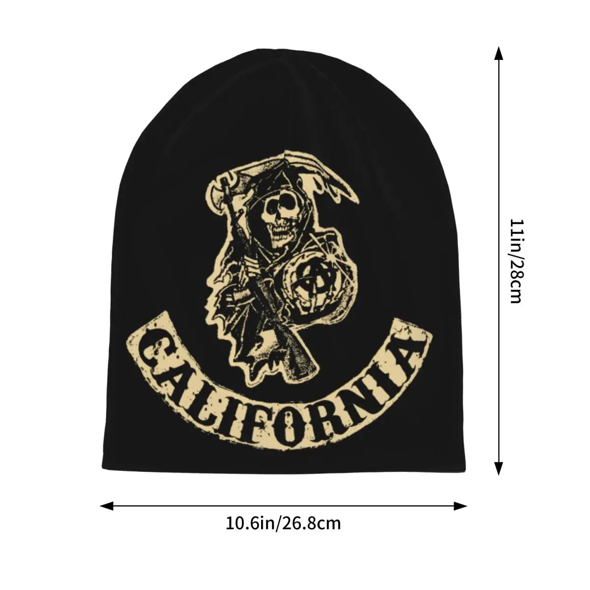 Retro Skull Bonnet Homme Autumn Spring Thin Skullies Beanies Sons Of Anarchy TV Caps For Men Women Creative Hats