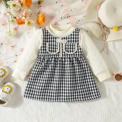 Baby Girl Dress Spring And Autumn Checkered Girl Clothing Cute Girl Princess Dress