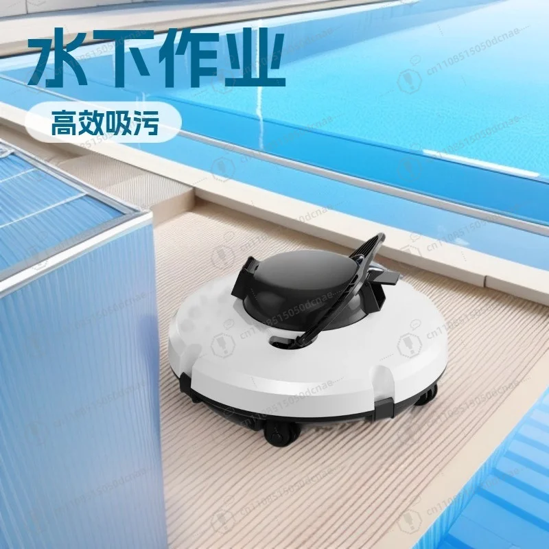 Cordless Pool Cleaner Robot 2H Runtime Portable Lightweight for Above Ground Pools